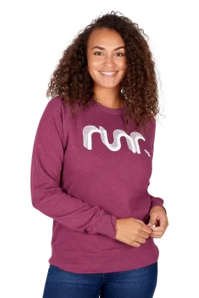 Women's Plum Retro Runr Jumper