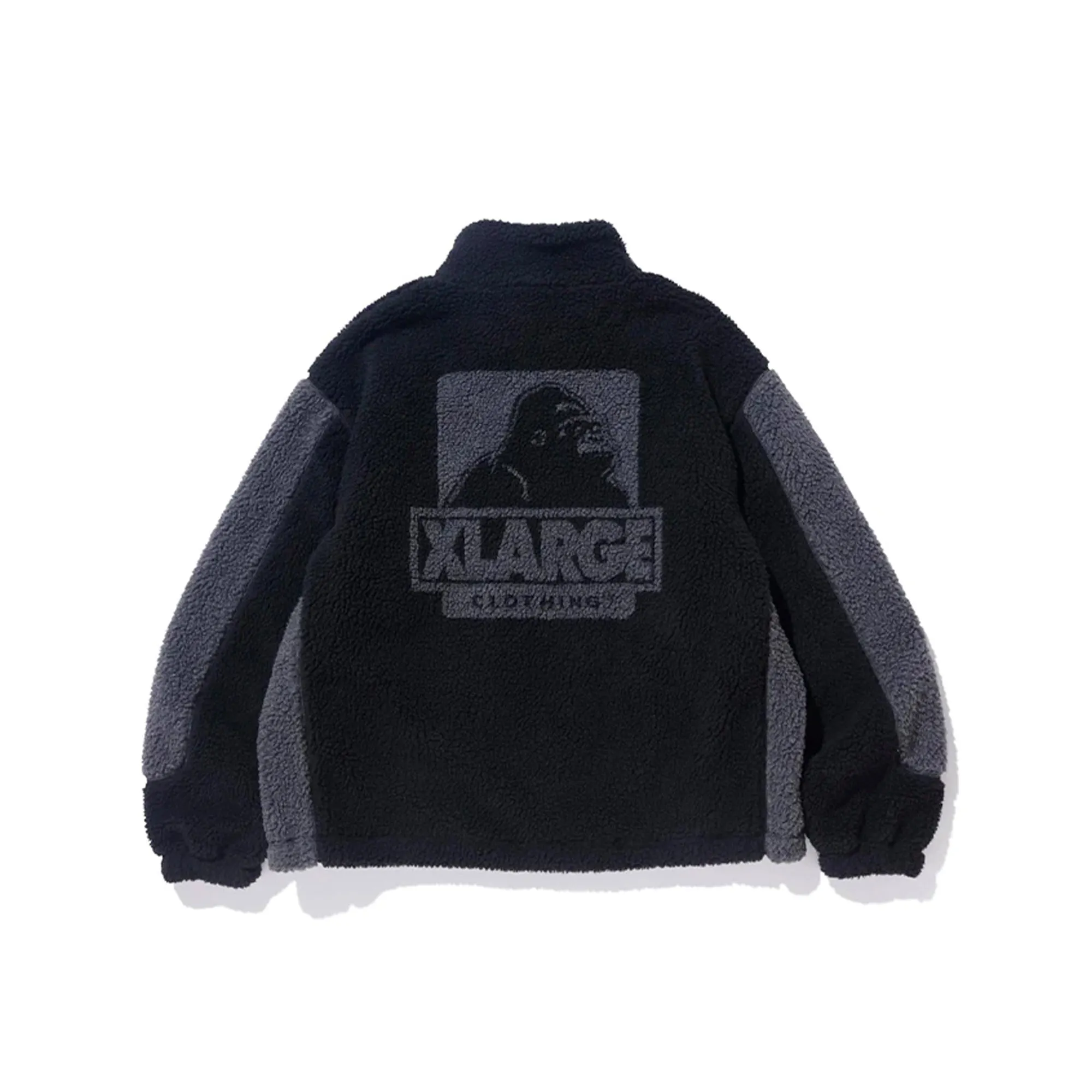 X-Large Mens Paneled Boa Fleece Jacket